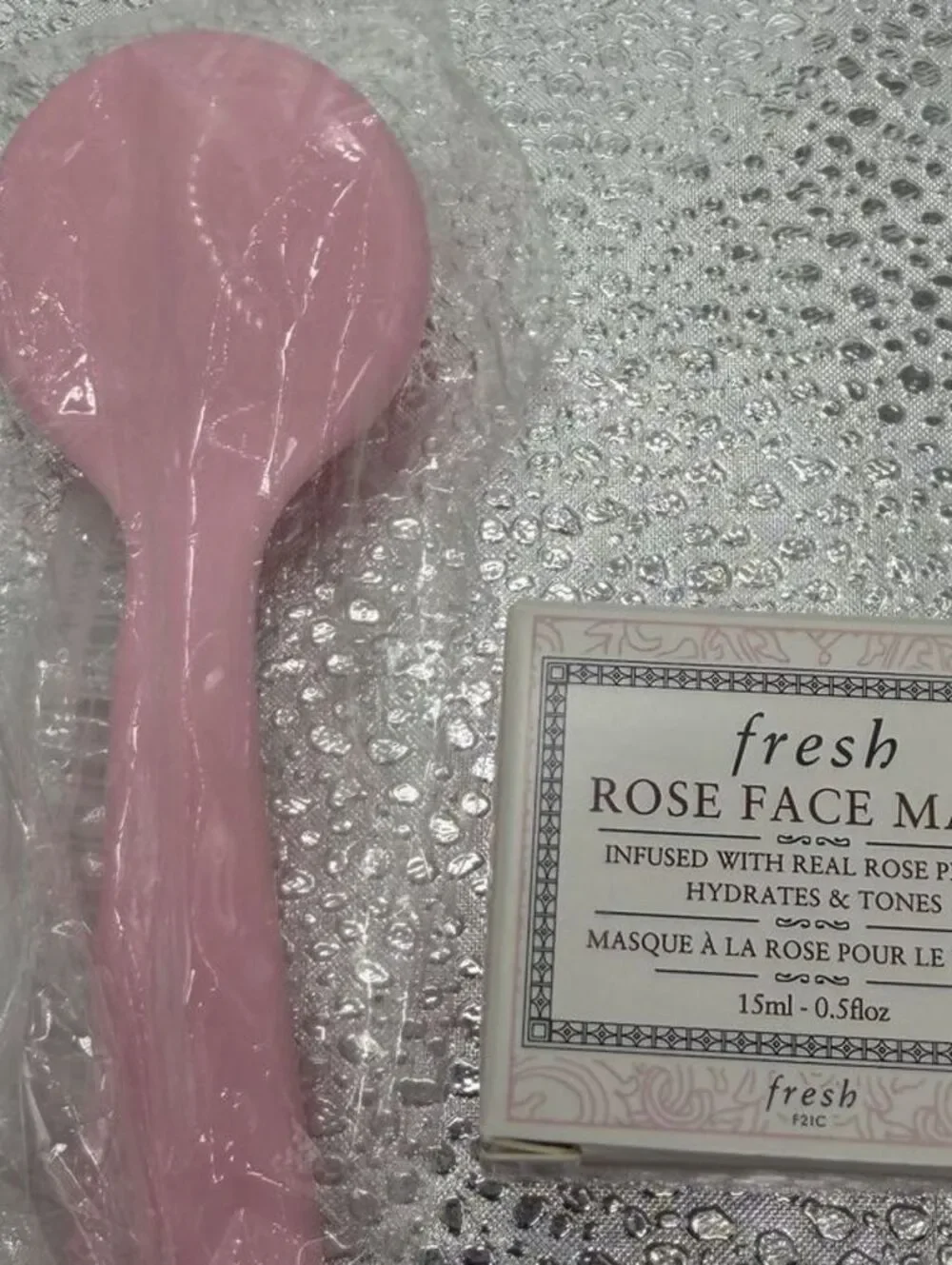 Fresh Rose Face Mask 15ml Hydrates & Tones with Real Rose Petals